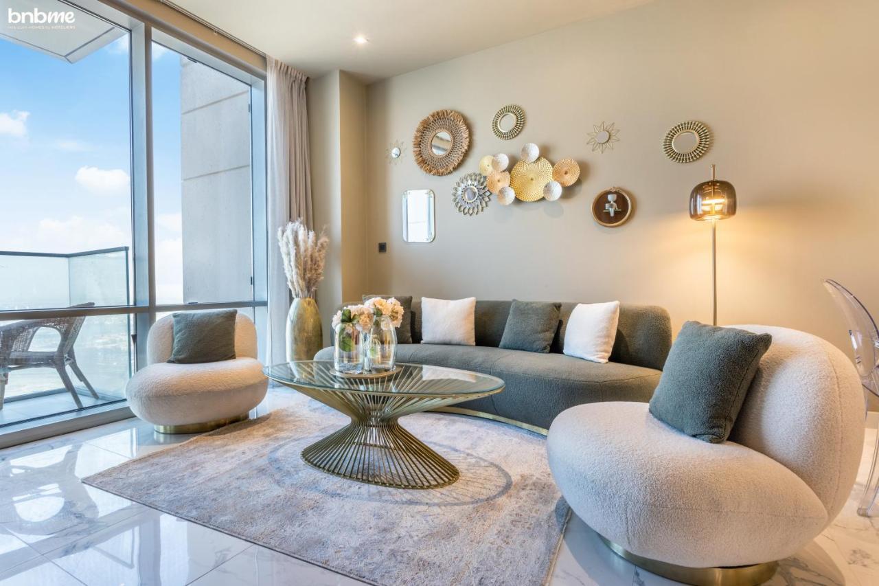 Bnbmehomes - Luxury 2B Apt - Al Habtoor - Amna Tower - 5044 Dubai Eksteriør billede